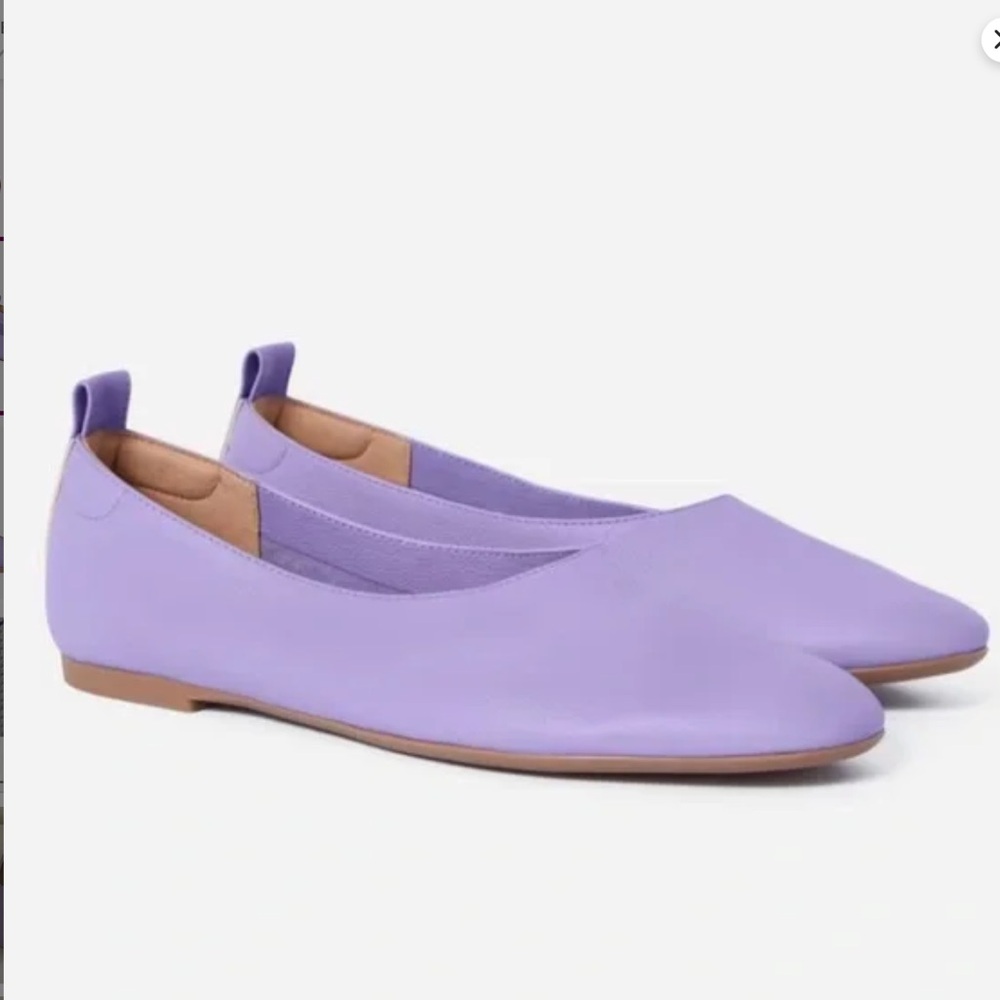 Everlane Day Glove dusty lilac Italian leather flats Sz 10.5